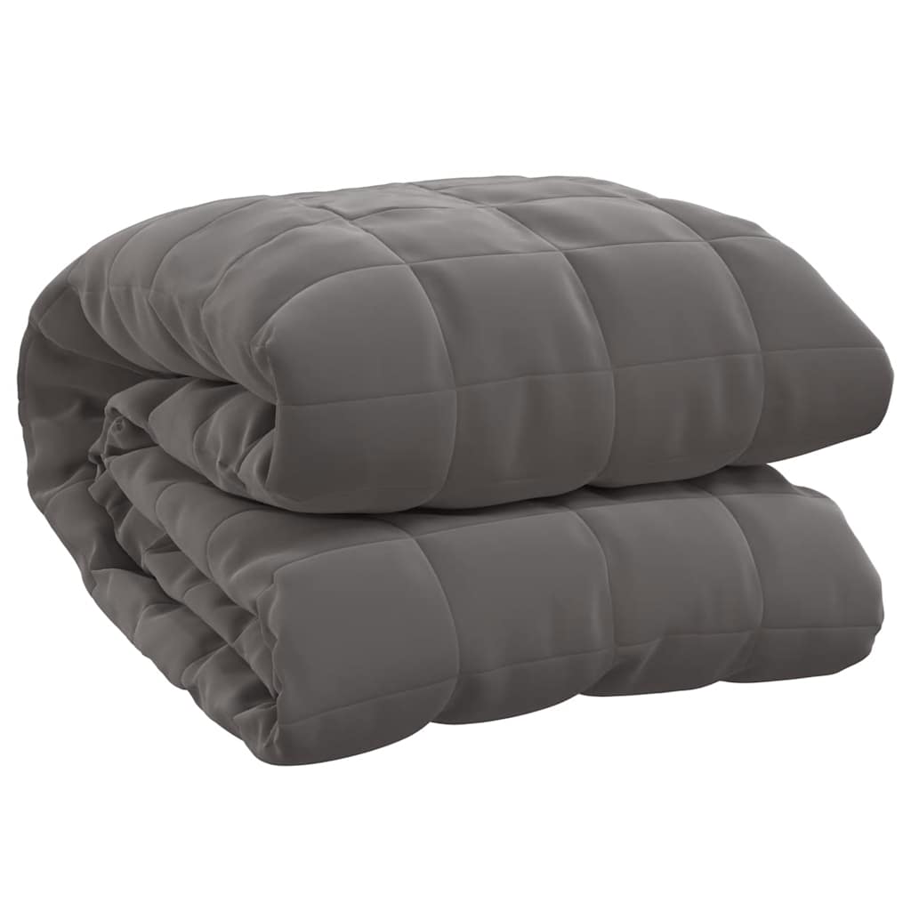vidaXL Weighted Blanket Grey 120x180 cm 5 kg Fabric 2