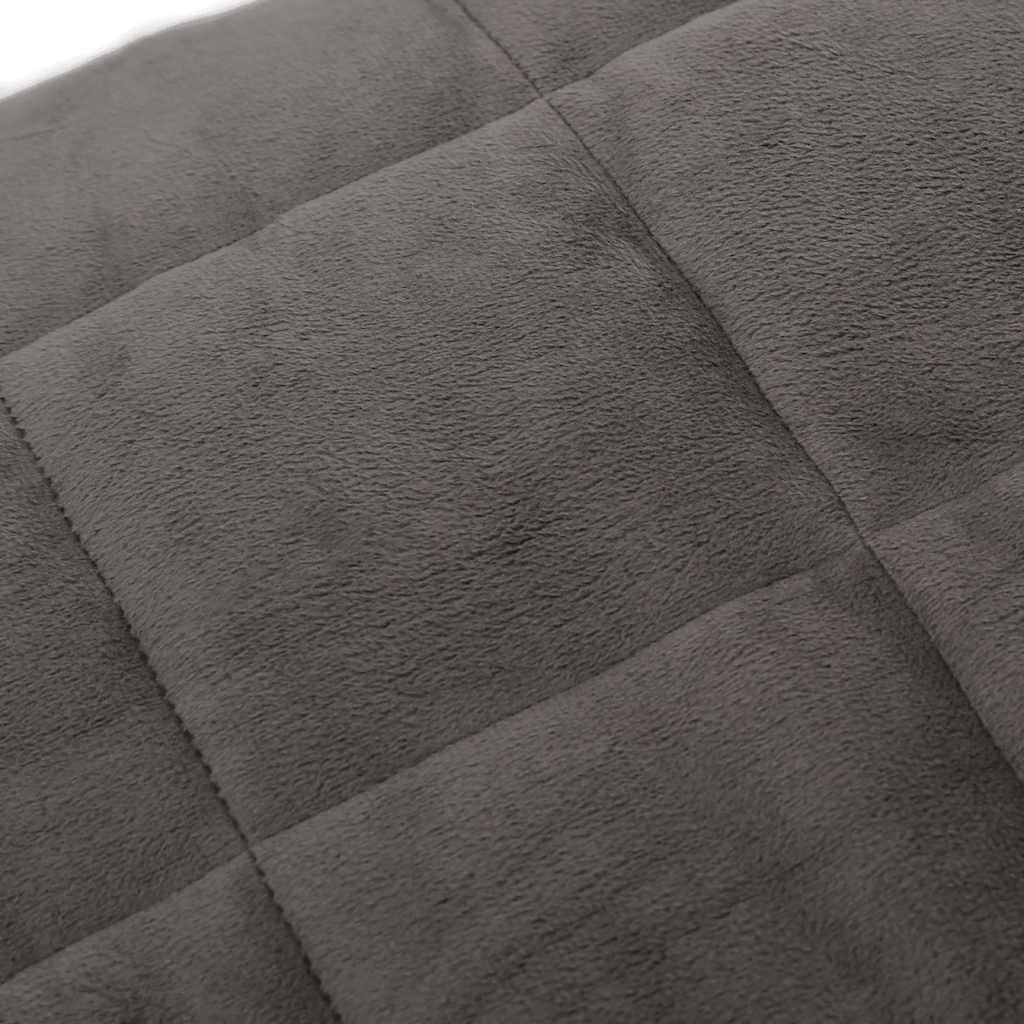 vidaXL Weighted Blanket Grey 120x180 cm 5 kg Fabric 4