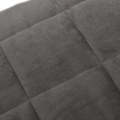 vidaXL Weighted Blanket Grey 220x235 cm King 15 kg Fabric 4