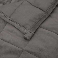 vidaXL Weighted Blanket Grey 220x235 cm King 15 kg Fabric 5