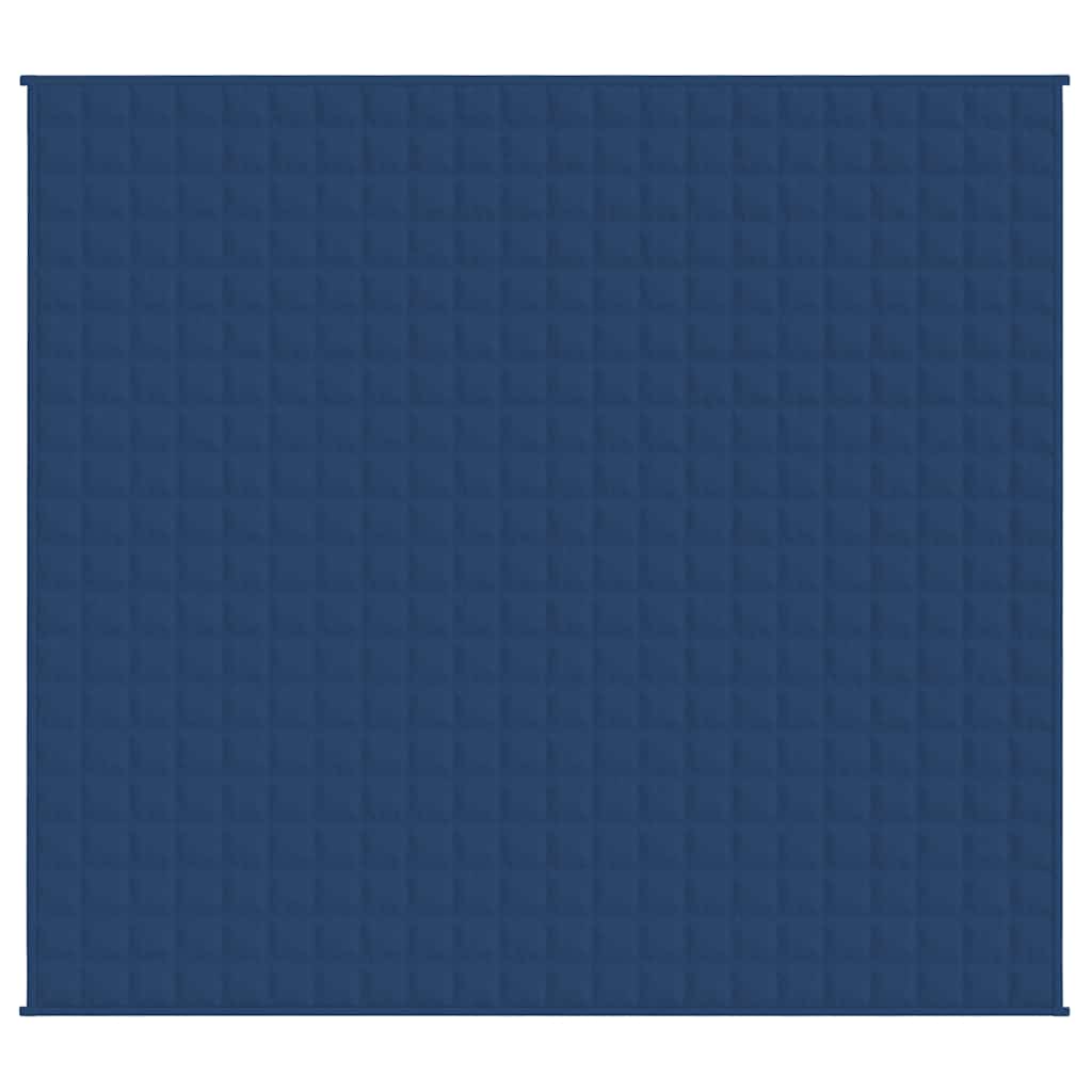 vidaXL Weighted Blanket Blue 220x235 cm King 11 kg Fabric 3