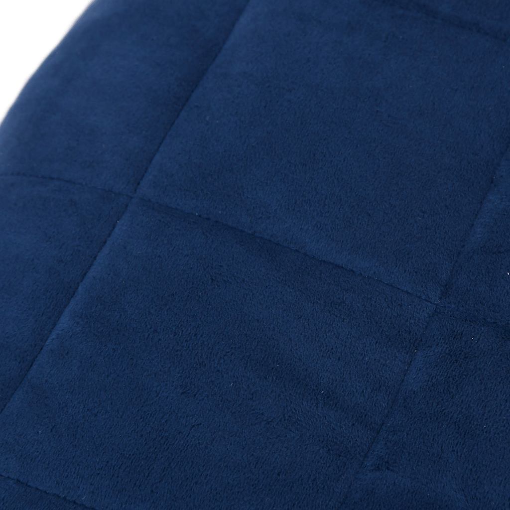 vidaXL Weighted Blanket Blue 220x235 cm King 15 kg Fabric 4