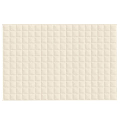 vidaXL Weighted Blanket Light Cream 120x180 cm 5 kg Fabric 3