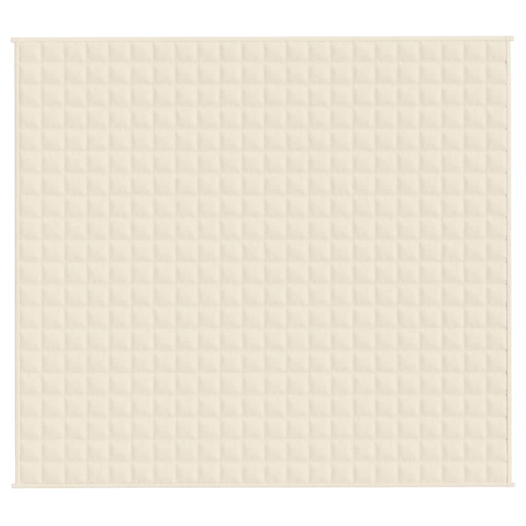 vidaXL Weighted Blanket Light Cream 200x225 cm 13 kg Fabric 3
