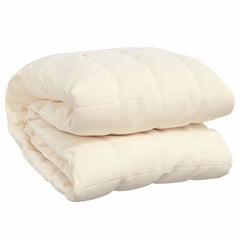 vidaXL Weighted Blanket Light Cream 220x260 cm 15 kg Fabric 2