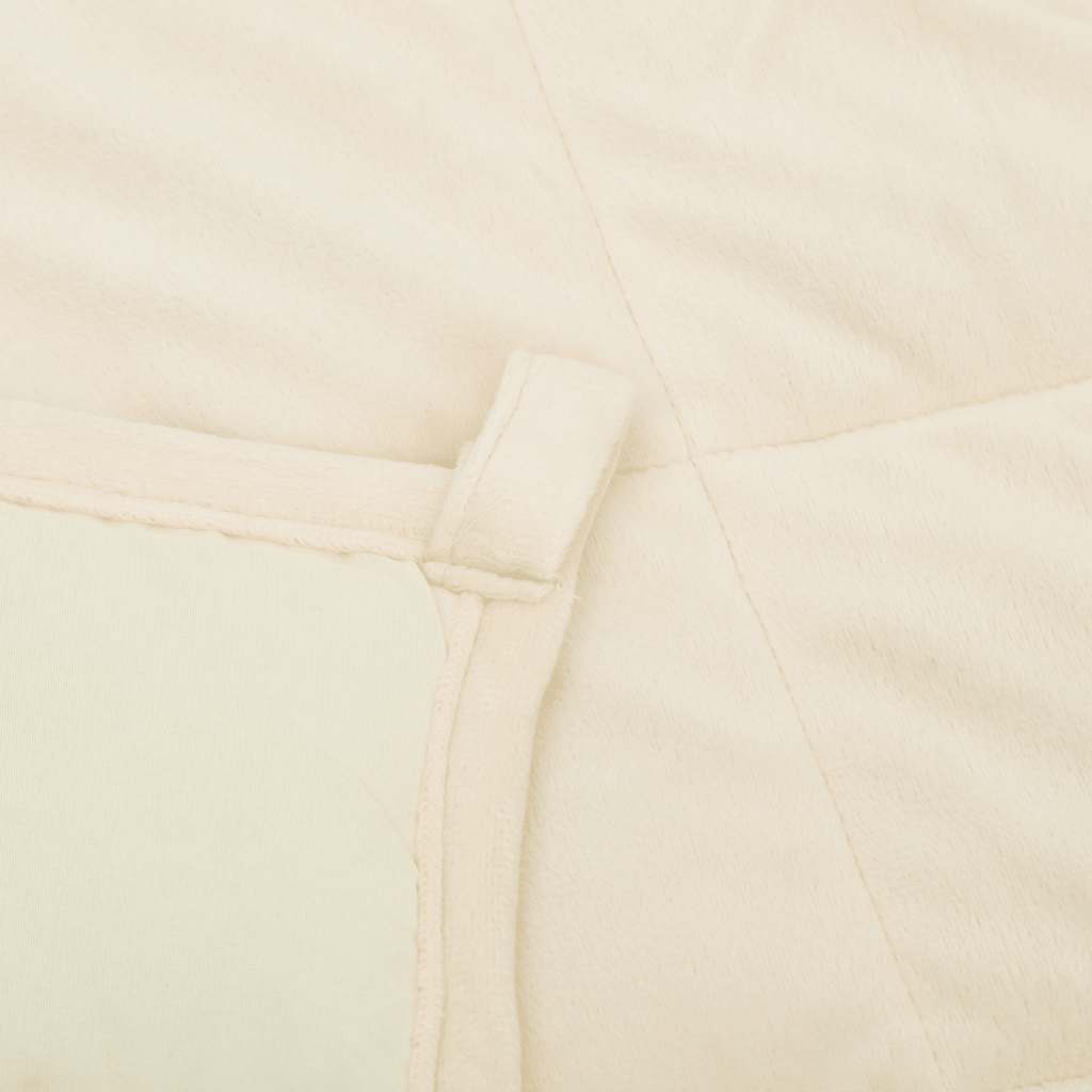 vidaXL Weighted Blanket Light Cream 220x260 cm 15 kg Fabric 5