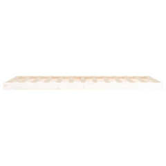 vidaXL Bed Frame without Mattress White 90x200 cm Solid Wood Pine 6