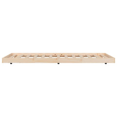 vidaXL Bed Frame without Mattress 100x200 cm Solid Wood Pine 5