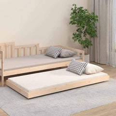 vidaXL Bed Frame without Mattress Solid Wood Pine