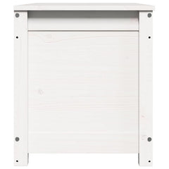 vidaXL Storage Box White 80x40x45.5 cm Solid Wood Pine 6
