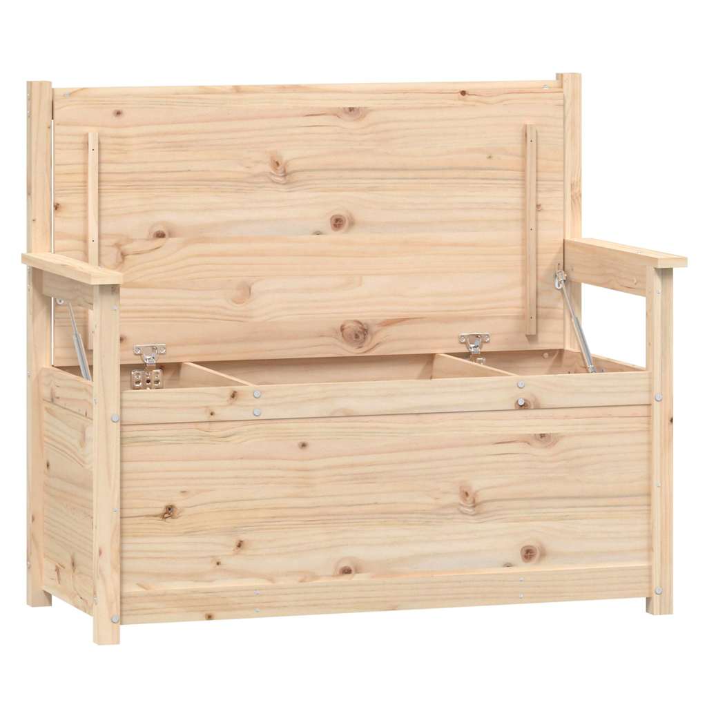 vidaXL Bench 112,5x51,5x96,5 cm Solid Wood Pine 4