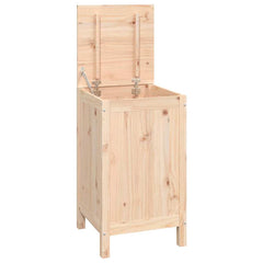 vidaXL Laundry Box 44x44x76 cm Solid Wood Pine 2