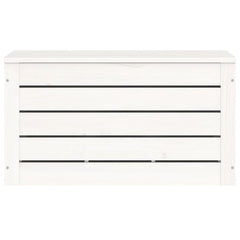 vidaXL Storage Box White 59,5x36,5x33 cm Solid Wood Pine 5