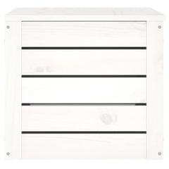 vidaXL Storage Box White 59,5x36,5x33 cm Solid Wood Pine 6