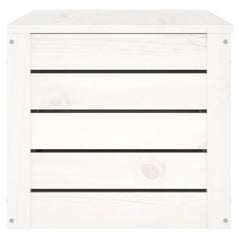 vidaXL Storage Box White 89x36,5x33 cm Solid Wood Pine 6