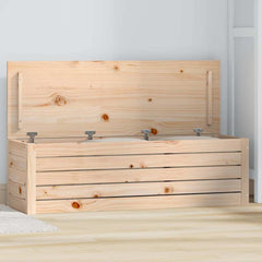 vidaXL Storage Box 89x36.5x33 cm Solid Wood Pine