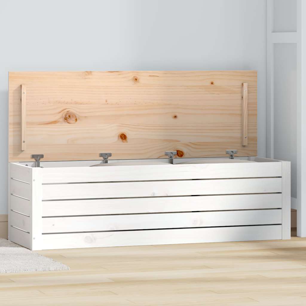 vidaXL Storage Box 89x36.5x33 cm Solid Wood Pine