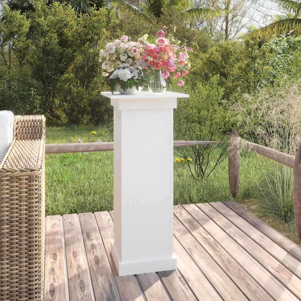 vidaXL Flower Stand White 40x40x90 cm Solid Wood Pine 1