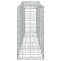 vidaXL Arched Gabion Basket 400x50x100/120 cm Galvanised Iron 4