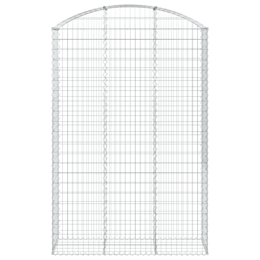 Arched Gabion Basket Galvanised Iron 150 x 30 x 40/60–150 x 50 x 220/240 cm 150 x 50 x 220/240 cm