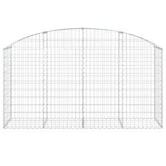 vidaXL Arched Gabion Basket 200x50x100/120 cm Galvanised Iron 3