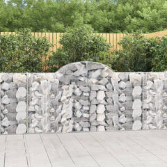 Arched Gabion Baskets Galvanised Iron