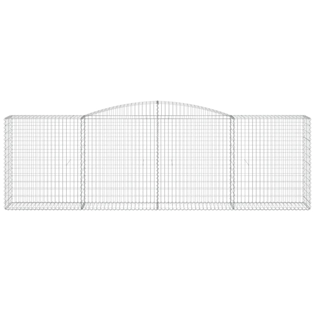 Arched Gabion Basket Galvanised Iron 1 400 x 30 x 40/60–400 x 50 x 220/240 cm 400 x 50 x 120/140 cm