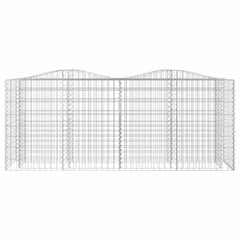 vidaXL Arched Gabion Raised Bed 200x50x100 cm Galvanised Iron 3