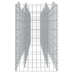 vidaXL Arched Gabion Raised Bed 400x50x100 cm Galvanised Iron 4
