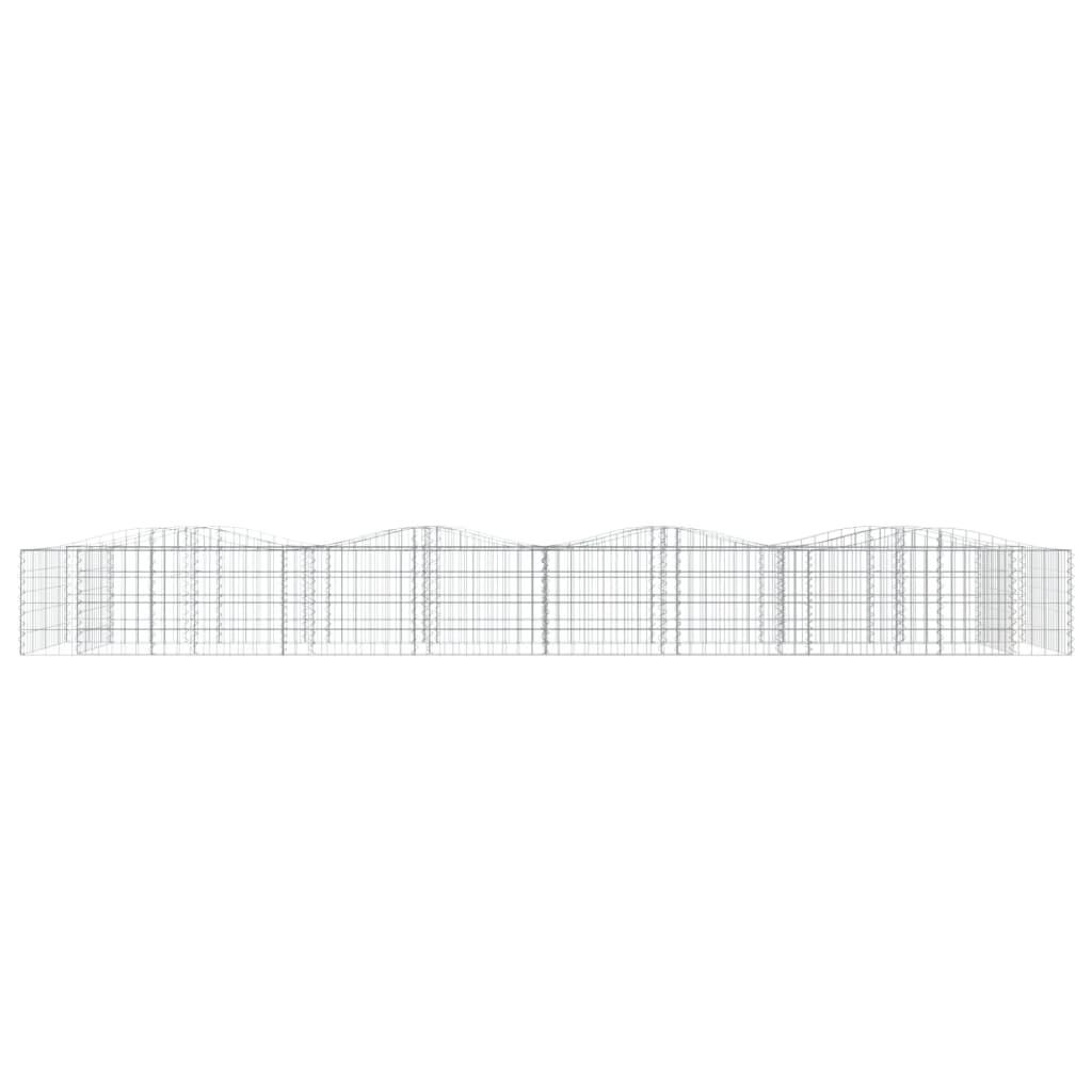 vidaXL Arched Gabion Raised Bed 400x100x50 cm Galvanised Iron 3