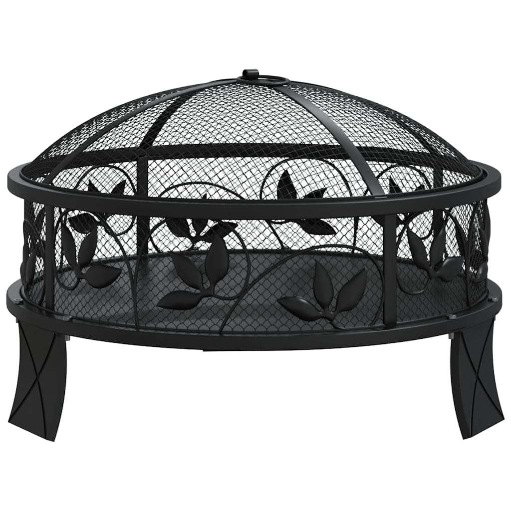 vidaXL Fire Pit with Poker 50 cm XXL Steel 3