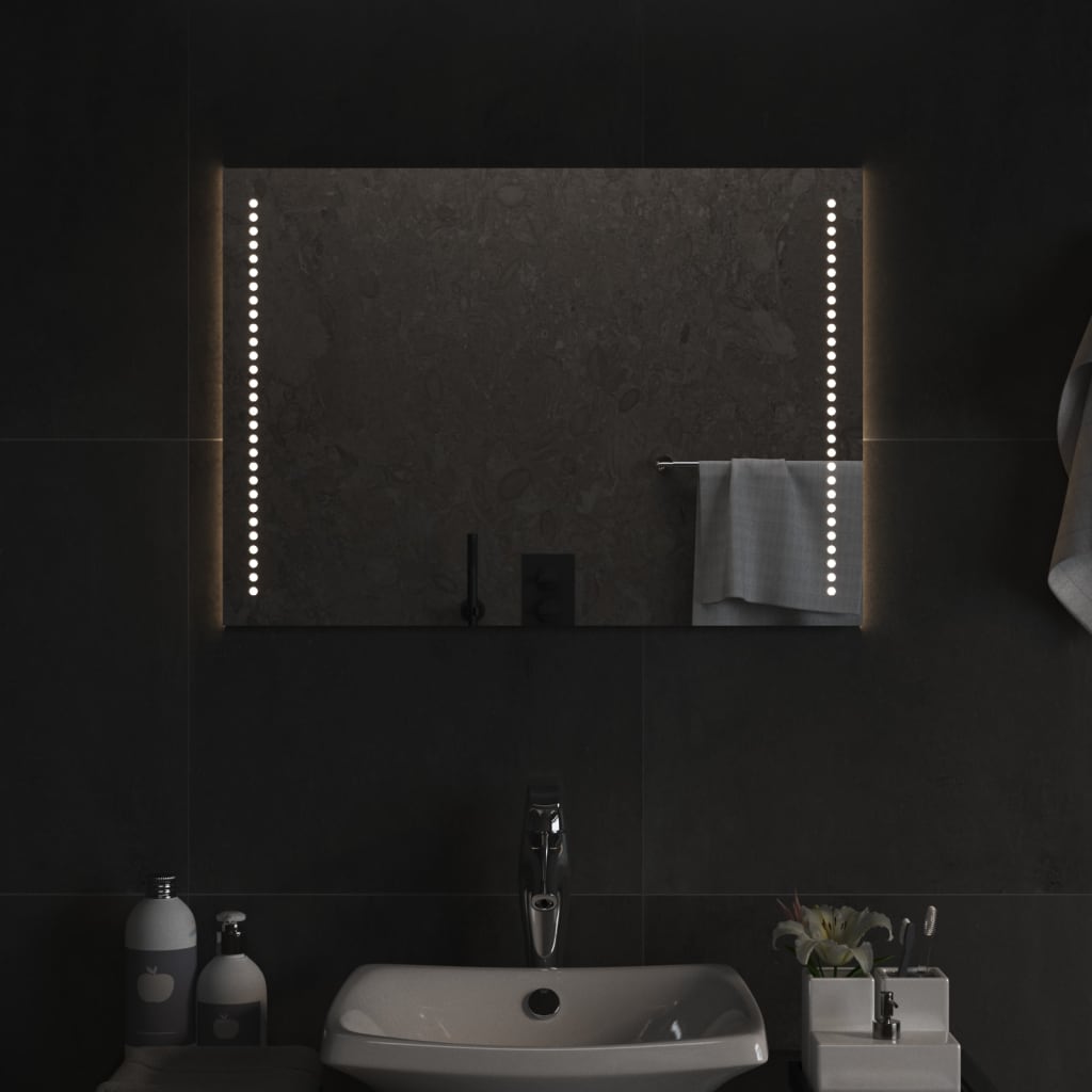 vidaXL LED Bathroom Mirror 50x70 cm 1