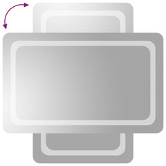 vidaXL LED Bathroom Mirror 50x80 cm 4