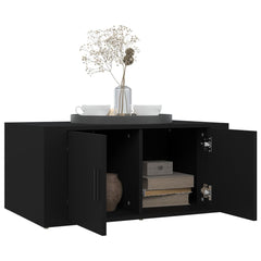 vidaXL Coffee Table Black 80x50x36 cm Engineered Wood 4