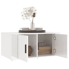 vidaXL Coffee Table High Gloss White 80x50x36 cm Engineered Wood 4