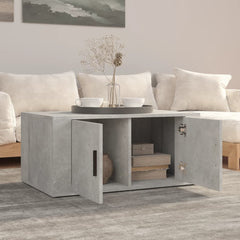 vidaXL Coffee Table Concrete Grey 80x50x36 cm Engineered Wood 3