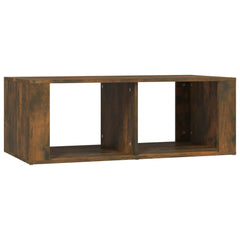 vidaXL Coffee Table Smoked Oak 100x50x36 cm Engineered Wood 2