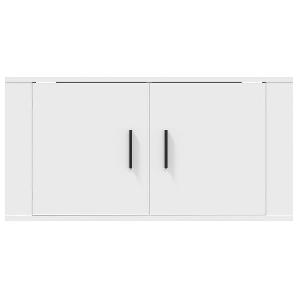 vidaXL Wall Mounted TV Cabinet White 80x34,5x40 cm 4