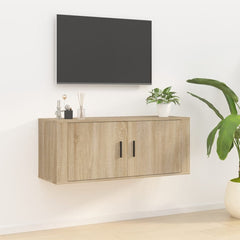 Wall Mounted TV Cabinet 100x34.5x40 cm Sonoma oak