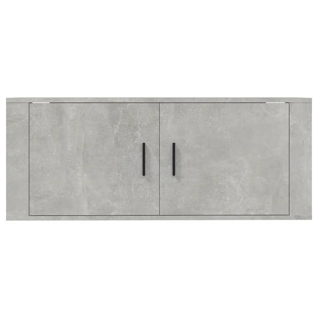 vidaXL Wall Mounted TV Cabinet Concrete Grey 100x34,5x40 cm 4