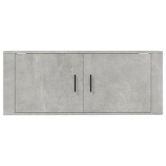 vidaXL Wall Mounted TV Cabinet Concrete Grey 100x34,5x40 cm 4