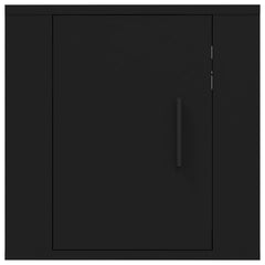vidaXL 2 Piece Wall-mounted TV Cabinet Set Black 40x34,5x40 cm 5