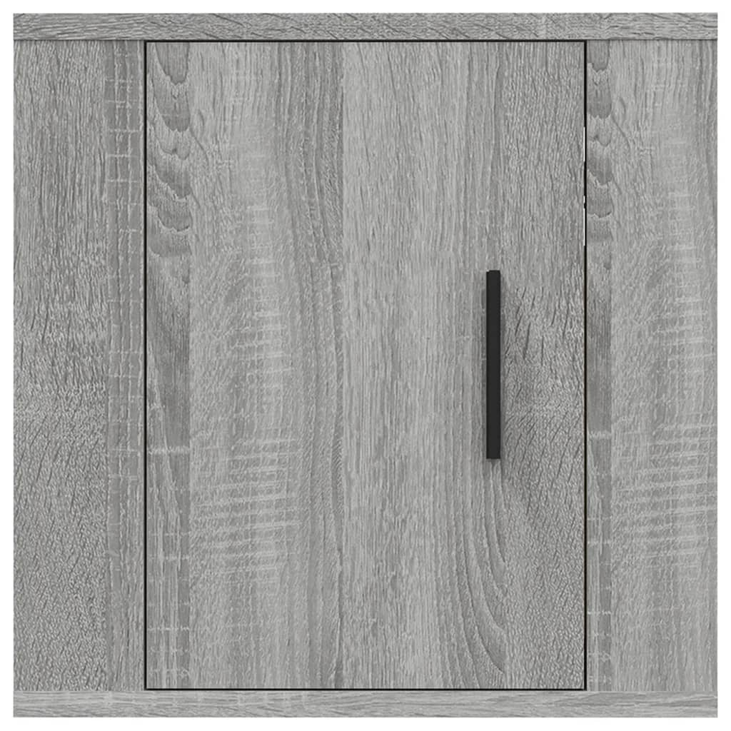 vidaXL 2 Piece Wall-mounted TV Cabinet Set Grey Sonoma 40x34,5x40 cm 5