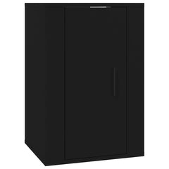 vidaXL 2 Piece Wall-mounted TV Cabinet Set Black 40x34,5x60 cm 4