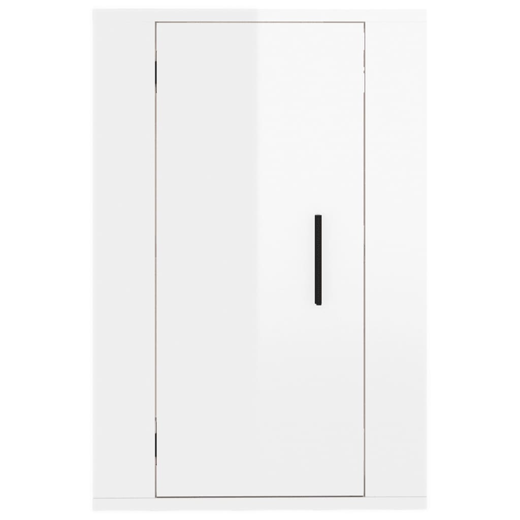 vidaXL 2 Piece Wall-mounted TV Cabinet Set High Gloss White 40x34,5x60 cm 5