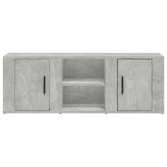 vidaXL TV Cabinet Concrete Grey 100x31.5x35 cm Engineered Wood 5