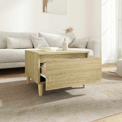 vidaXL Side Tables 2 pcs Sonoma Oak 50x46x35 cm Engineered Wood 4