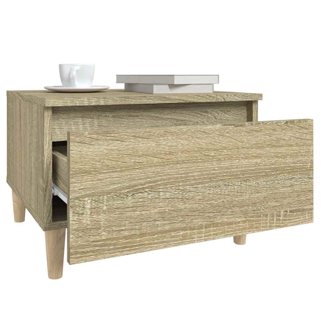 vidaXL Side Tables 2 pcs Sonoma Oak 50x46x35 cm Engineered Wood 6
