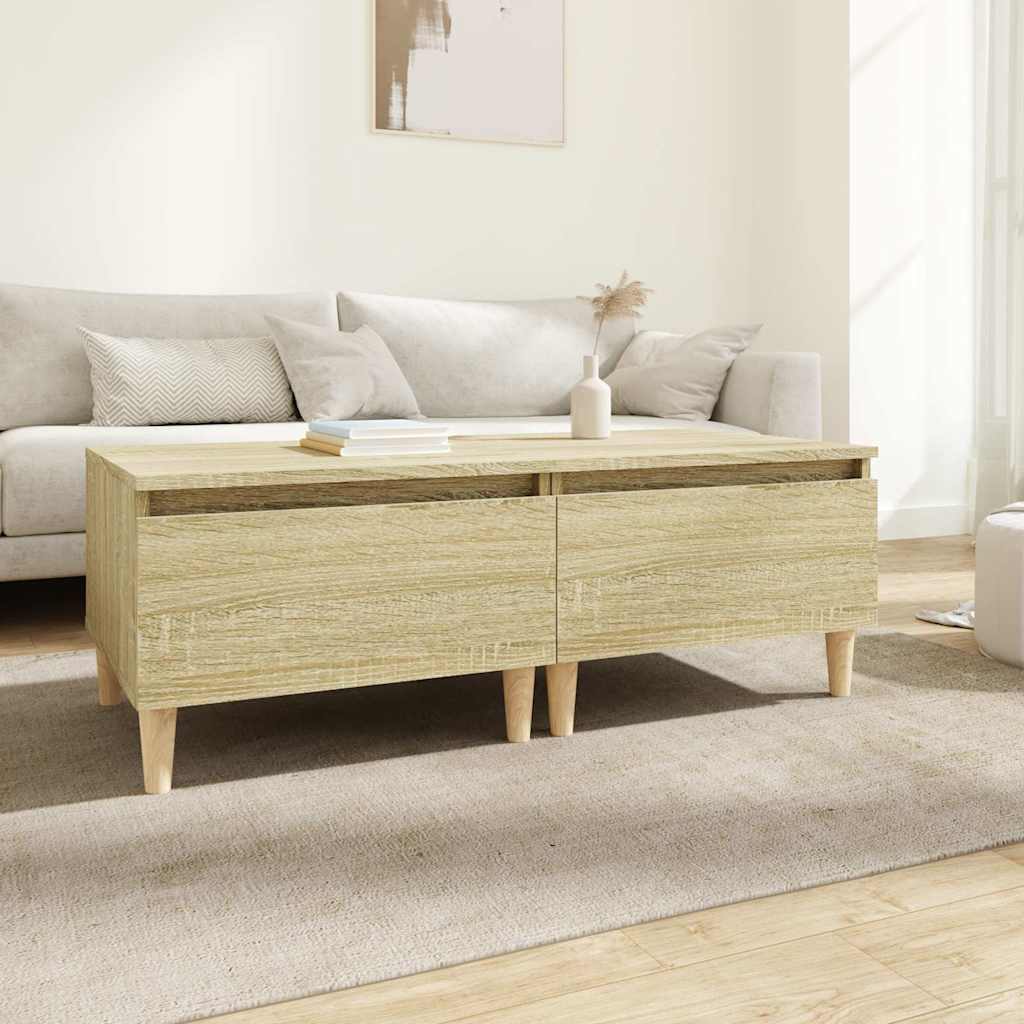 vidaXL Side Tables 2 pcs Sonoma Oak 50x46x35 cm Engineered Wood 1