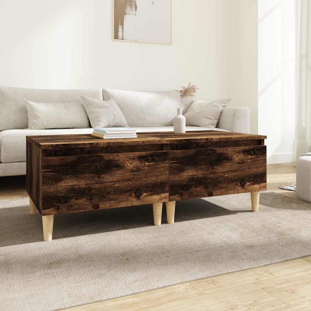 vidaXL Side Tables 2 pcs Smoked Oak 50x46x35 cm Engineered Wood 1